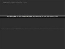 Tablet Screenshot of bonsai-arte-viviente.com